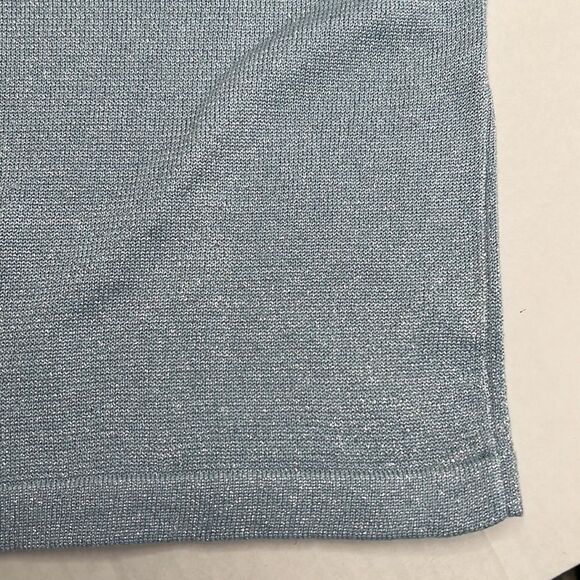 Miles the Label Metallic light blue sweater dress size 3-6 months NWT - Picture 11 of 15
